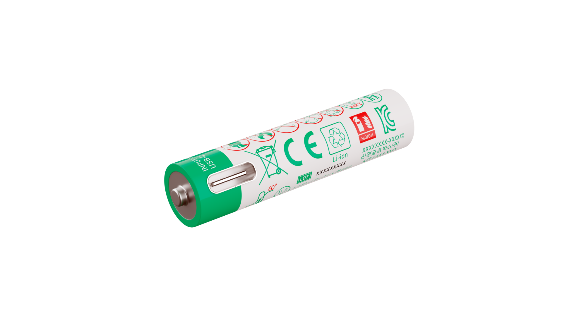 1 Akkusatz (10440 USB-C)