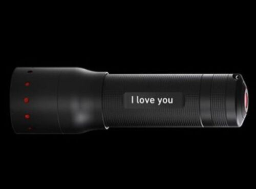 Flashlight with engraving