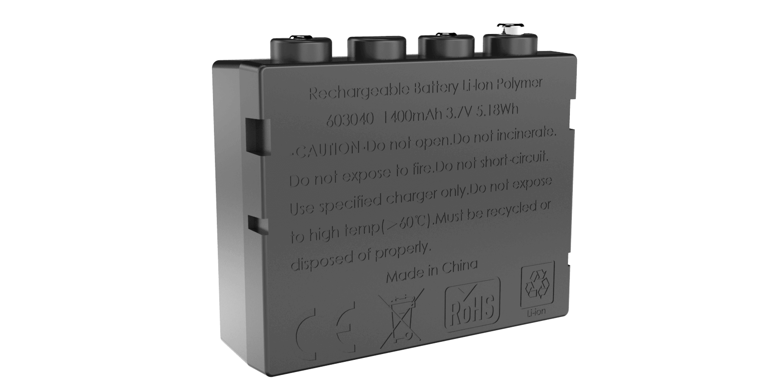 Li-Ion rechargeable Battery pack 1400 mAh