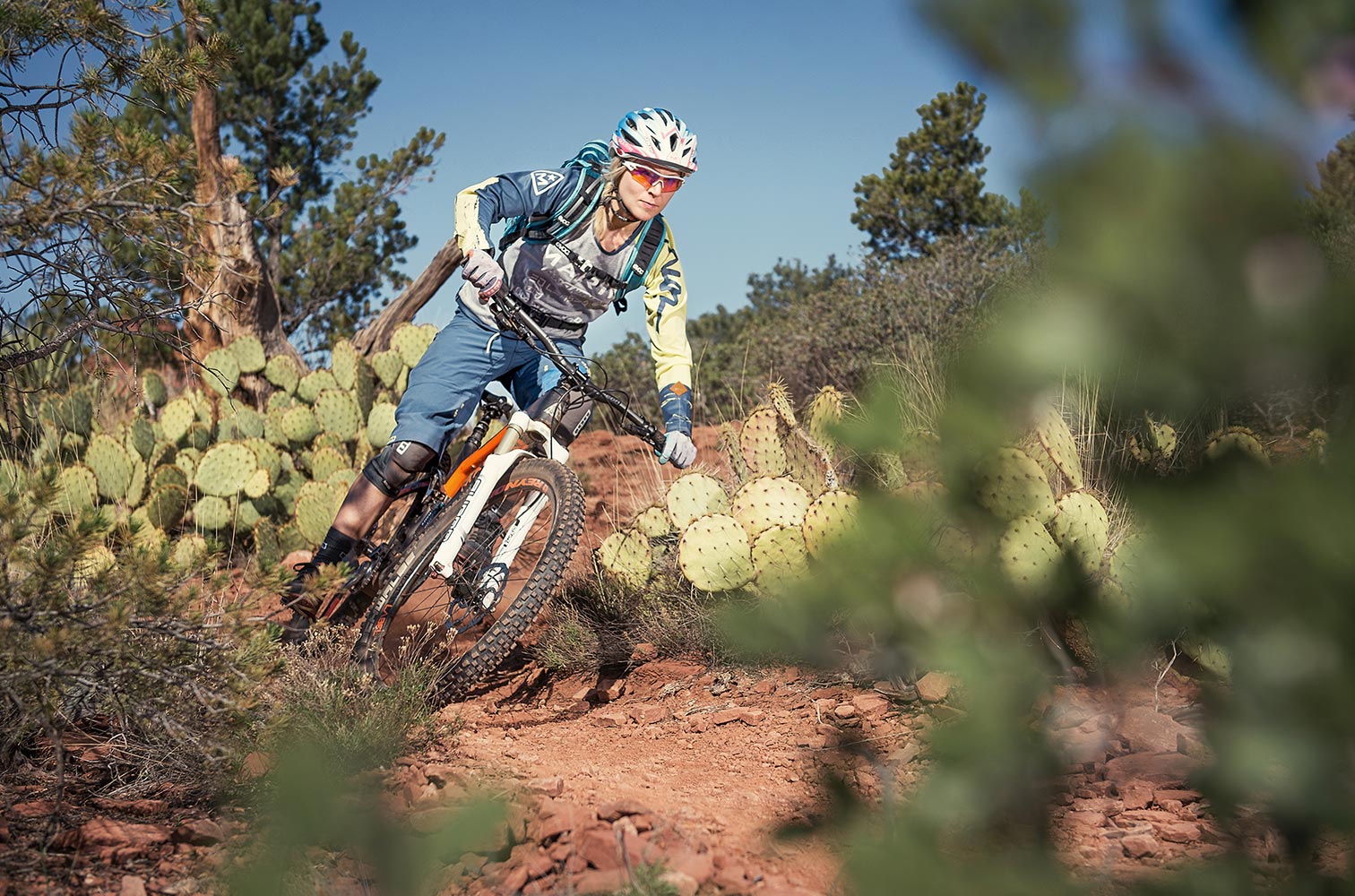 A mountainbiker